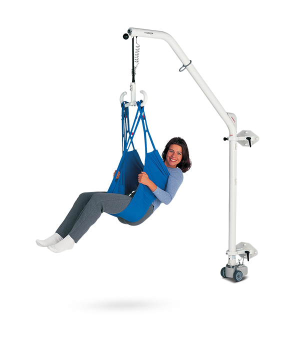 CURATOR patient lift is a flexible wall hoist