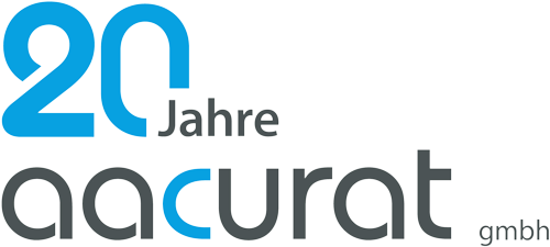 20 Jahre aacurat Jubiläum Logo